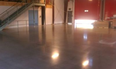 industrial building polished concrete