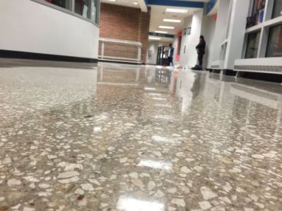 exposed aggregate Odessa High School- Odessa, TX