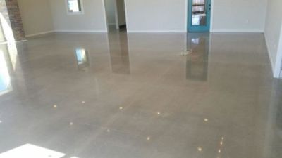 polished concrete floor commercial space
