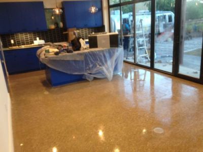 commercial polished concrete floor
