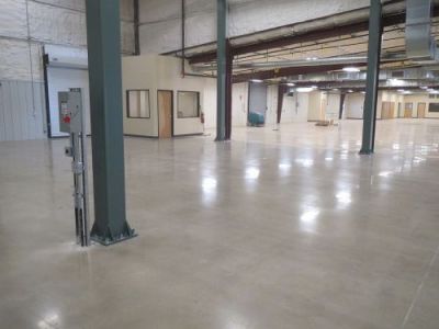 polished concrete warehouse facility