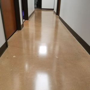 polished hallway floor