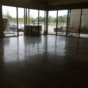 polished concrete floor commercial