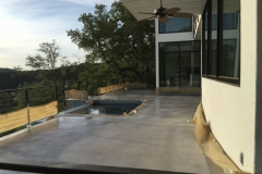 stained concrete patio Austin, TX