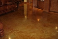 stain and sealed concrete floor