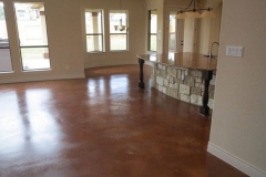 acid staind concrete floors area