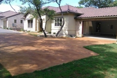 Stained driveway Lakeway, TX