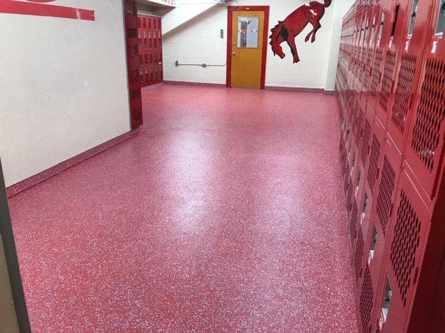commercial epoxy flake flooring