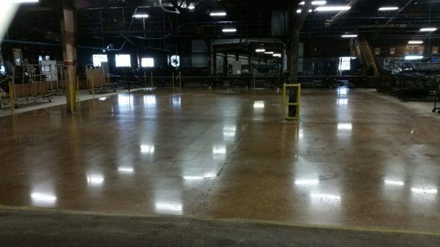 polished concrete floor temple tx