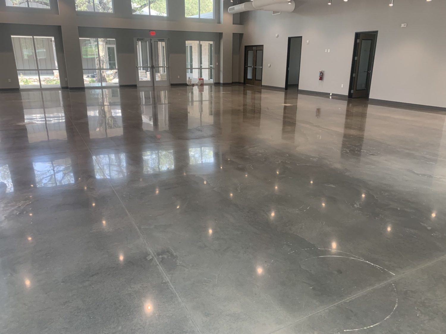 polished concrete flooring